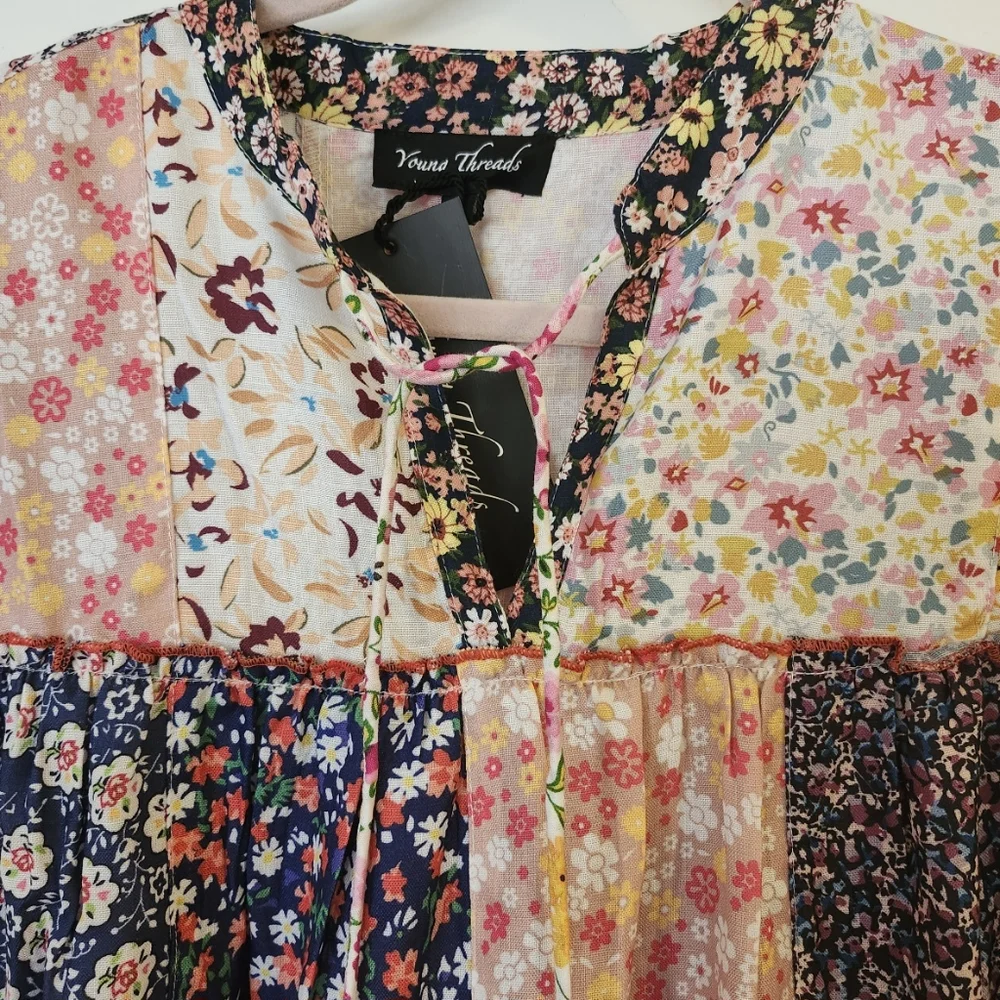 Young Threads Patchwork Tunic Top - Picture 4 of 12